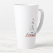 Innerlijke Vrede, Uitwendige Kat Latte Mok (Rechterhoek)