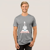Innerlijke Vrede, Uitwendige Kat Tri-Blend Shirt (Voorkant volledig)