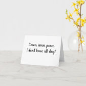 Innerlijke vrede zonder geduld kaart (Gele Bloem)