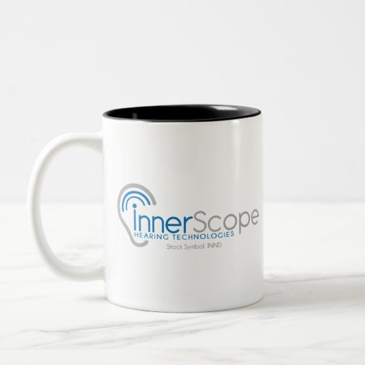 InnerScope_logo_trans Tweekleurige Koffiemok (Links)