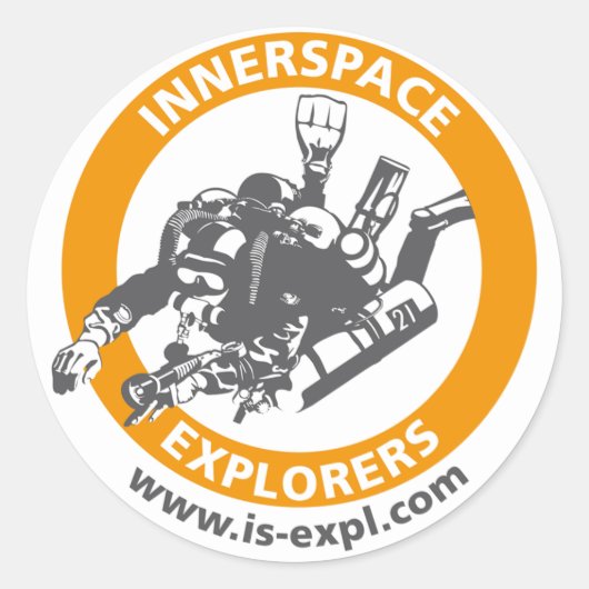 InnerSpace Explorers Aufkleber Ronde Sticker (Voorkant)