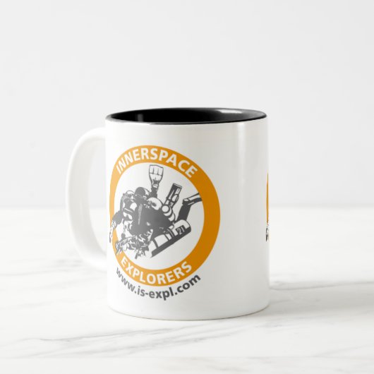 InnerSpace Explorers Tasse (Zweifarbig) Tweekleurige Koffiemok (Voorkant links)
