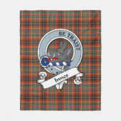 Innes Ancient Clan badge Tartan Pset Fleece Deken (Voorkant)
