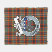 Innes Ancient Clan badge Tartan Pset Fleece Deken (Voorkant (Horizontaal))