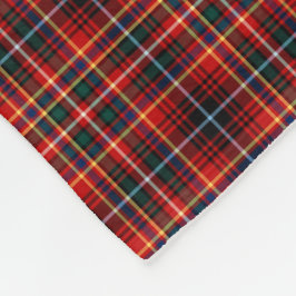 Innes Clan Bright Red Tartan Fleece Deken