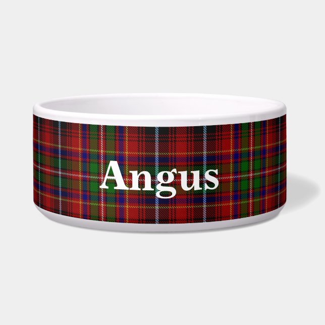 Innes Clan Custom Tartan Bowl Voerbakje (Voorkant)