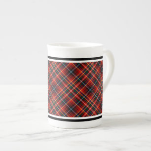 Innes Family Tartan Red en Black Pset Porselein Kop