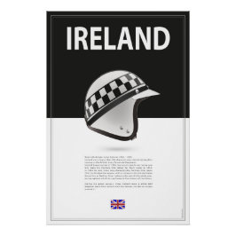 Innes Ireland Helmet Perfect Poster