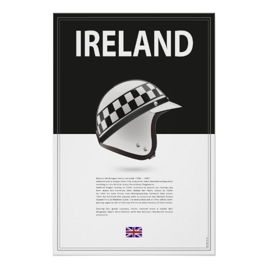 Innes Ireland Helmet Perfect Poster (Voorkant)