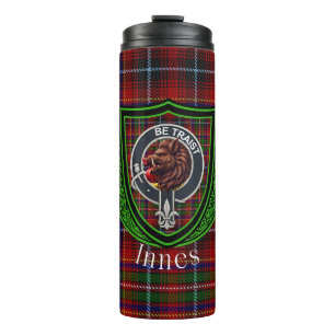 Innes Schotse Clan Tartan & Crest Thermosbeker