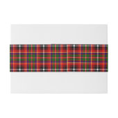 Innes Schotse Tartan Belly Band Uitnodigingen Wikkel (Achterkant Voorbeeld)