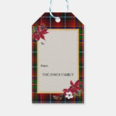 Innes Scottish Clan Tartan & Crest Cadeaulabel (Achterkant)