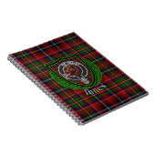 Innes Scottish Clan Tartan & Crest Notitieboek (Rechterzijde)