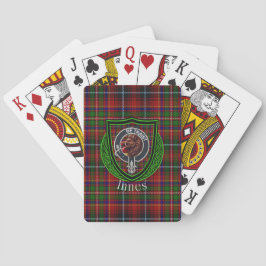Innes Scottish Clan Tartan & Crest Pokerkaarten