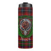 Innes Scottish Clan Tartan & Crest Thermosbeker (Voorkant)