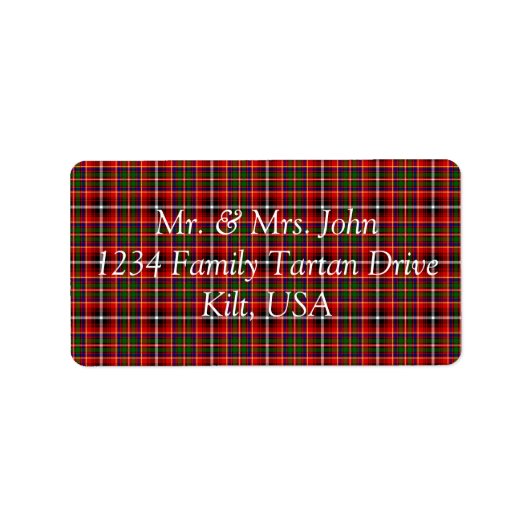 Innes Tartan Label (Voorkant)
