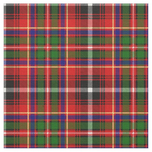 Innes Tartan Print Stof (Close Up)