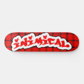 Innimical Scottish Plaid Persoonlijk Skateboard (Horizontaal)