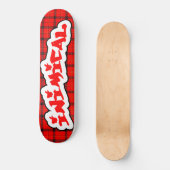 Innimical Scottish Plaid Persoonlijk Skateboard (Voorkant)