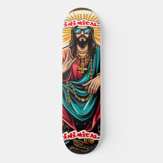 Innimiek is hij rizzin persoonlijk skateboard (Voorkant)