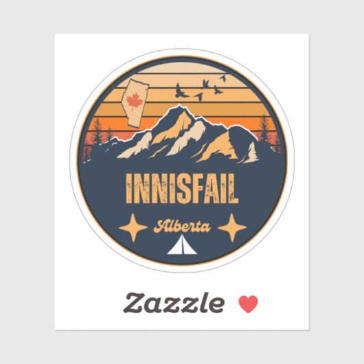 Innisfail, Alberta Sticker (Vel)