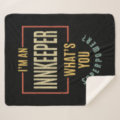 Innkeeper Functie Titel Man Vrouwen Gift Sherpa Deken (Voorkant (horizontaal))