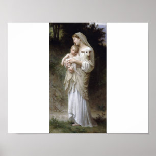 Innocence Bouguereau Madona schilderij Poster