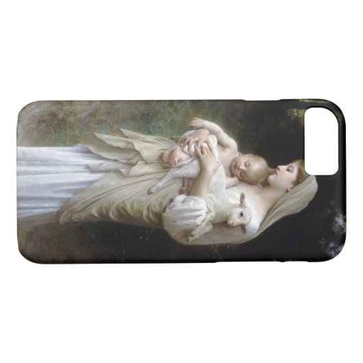 Innocence (Madonna en Child), Bouguereau Case-Mate iPhone Case (Achterkant (Horizontaal))