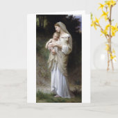 Innocence (Madonna en Child), Bouguereau Kaart (Gele Bloem)