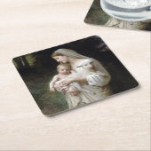 Innocence (Madonna en Child), Bouguereau Kartonnen Onderzetters (Schuin)