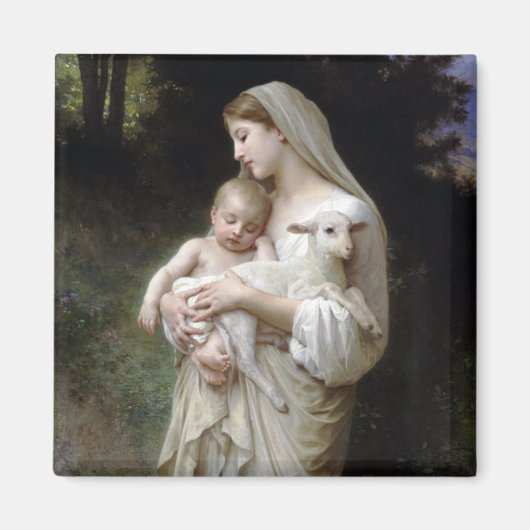 Innocence (Madonna en Child), Bouguereau Magneet (Voorkant)