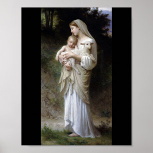 Innocence (Madonna en Child), Bouguereau Poster