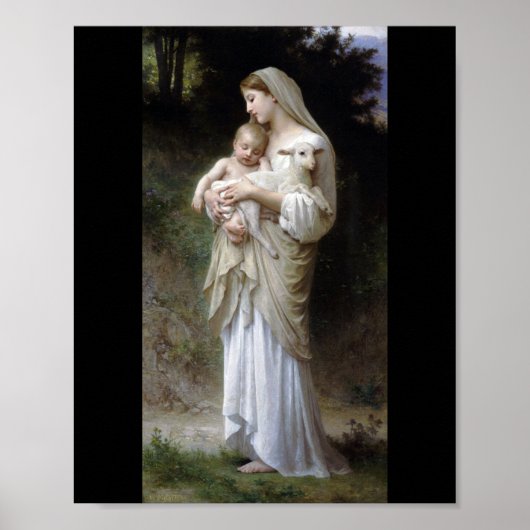 Innocence (Madonna en Child), Bouguereau Poster (Voorkant)
