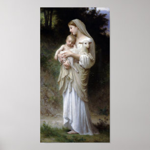 Innocence (Madonna en Child), Bouguereau Poster