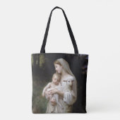 Innocence (Madonna en Child), Bouguereau Tote Bag (Achterkant)