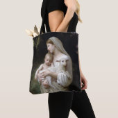 Innocence (Madonna en Child), Bouguereau Tote Bag (Dichtbij)
