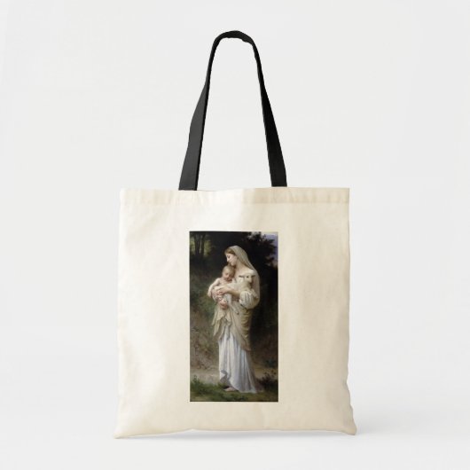 Innocence (Madonna en Child), Bouguereau Tote Bag (Voorkant)