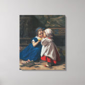 Innocence & Music, First Lesson in Music Old Times Canvas Afdruk (Voorkant)