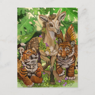 "Innocence of the new" unicorn Briefkaart