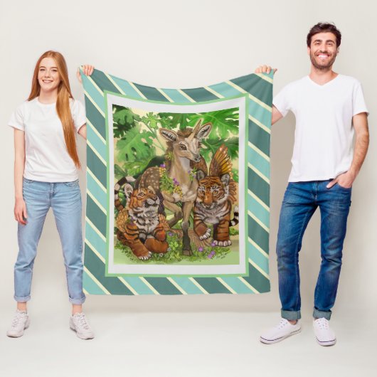 "Innocence of the new" unicorn Fleece Deken (In situ)