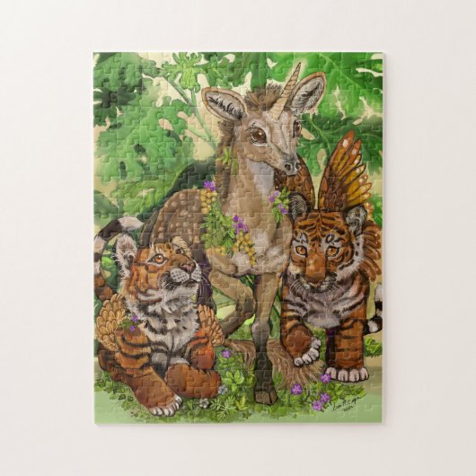 "Innocence of the new" unicorn Legpuzzel (Verticaal)