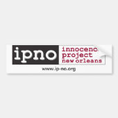 Innocence Project New Orleans Bumpersticker (Voorkant)