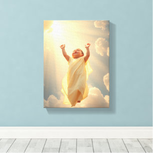 Innocence Soars - Premium Wrapped Canvas (Glans) Afdruk