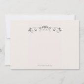 Innocence Square Photo Invitation Kaart (Achterkant)