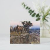 "Innocent Allies" van Charles M Russell Briefkaart (Staand voorkant)