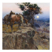 "Innocent Allies" van Charles M Russell Foto Afdruk (Voorkant)