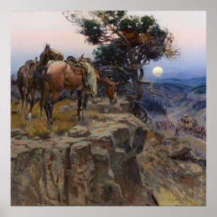 "Innocent Allies" van Charles M Russell Poster