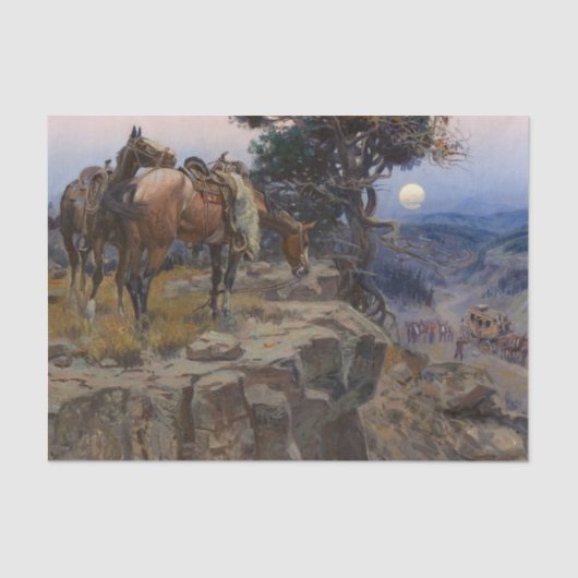 "Innocent Allies" van Charles M Russell Tissuepapier (Voorkant)