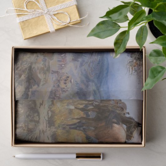 "Innocent Allies" van Charles M Russell Tissuepapier (Geschenk)