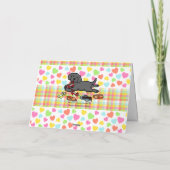 Innocent Black Labrador Puppy Dank u Bedankkaart (Achterkant)